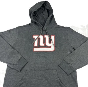 New York Giants Gray Pullover Hoodie Sweatshirt Authentic Fanatics NFL Apparel - Picture 1 of 14