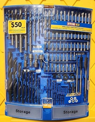 Kit de acessórios de broca e direção RYOBI 98 peças - Imagem 1 de 4