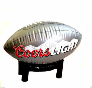 Cerveza de fútbol americano inflable ligera Coors 30" NUEVA NFL universidad colgante soporte libre - Imagen 1 de 2