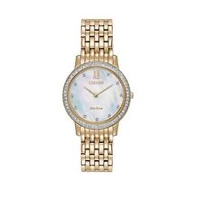 Citizen Eco-Drive Women's Gold Watch B023-S107857 NIB without Tags