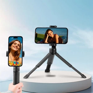 Desktop Tripod Holder Bracket with Cold Shoe Phone Clip Holder Mobile Holder - Photo 1 sur 9