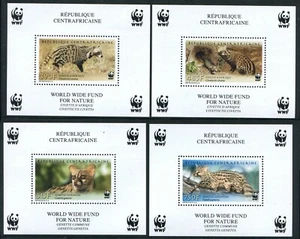 Central African Repulblic 2007 SC 1512-1515 Individual SS WWF Cats CV $60 - Picture 1 of 1