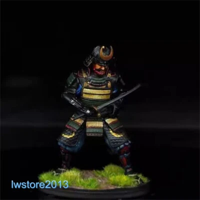 1/32 54mm Japanese Samurai Man Resin Miniatures Figures Figurines Model Toys - Image 1 of 4