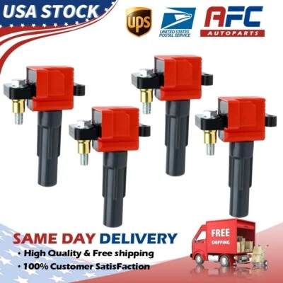 4 X Ignition Coil Pack for 2002-2003 Subaru Impreza WRX 2.0L H4 NEW  22433-AA421 - Image 1 of 4
