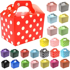 Kids Party Box Bag, Childrens Coloured, Treat, Toy, Lunch Loot, Gift, Birthday - Picture 1 of 177