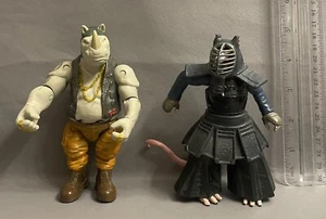 TMNT 2015 Rocksteady & 2014 Dojo Splinter Action Figures - Picture 1 of 13