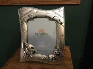 Pietrafitta Argento Made In Italy Elephant Picture Frame For Boy - Picture 1 of 11
