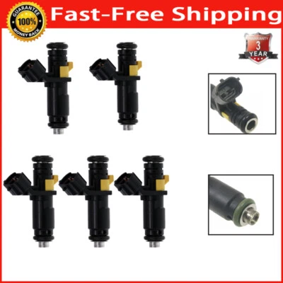 Juego de 5 inyectores de combustible FJ892 para Volkswagen Beetle 2006 2007 2,5 L L5 07K906031B Foto 1 de 4