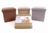 Aufbewahrungsbox zum Sitzen 34x34x33cm faltbar, mit gepolstertem Deckel