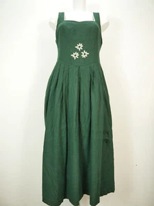Country Line grün mit Edelweiß Applikation süß Landhaus Kleid Trachtenmode Gr.38 - Bild 1 von 5