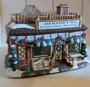 Vintage Christmas Village Collection Hersheys Chocolate Factory 2001 Collectible - Picture 1 of 10