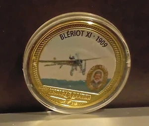 2019 Ltd Ed History of Aviation Aeroplane Proof Medallion - 1909 Bleriot XI - Picture 1 of 4