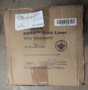 OREX CS5200 Boot Liner Fire Retardant Box of 50 - Picture 1 of 5