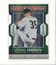 2014 Elite Extra Edition Prospects Status Emerald #31 Michael Cederoth Twins /25