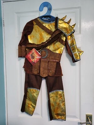 Disfraz de vestido elegante de gladiador para niño. Casco, espada y escudo que falta. 3-4 años Foto 1 de 4