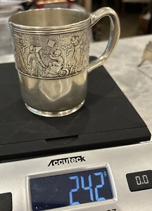 Tiffany & Co. Sterling Silver Mug featuring a Children's Parade, circa 1899 - Picture 1 of 9