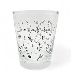 DOF Double Old-Fashioned Cocktail ROCKS GLASS Libbey Glassware 2000 Set of 3 Y2K - Picture 1 of 9