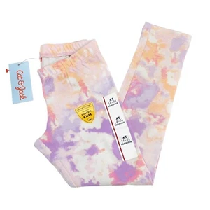 Cat & Jack Girls Size XS 4/5 Pull-On Legging Warm Tie Dye - Picture 1 of 9