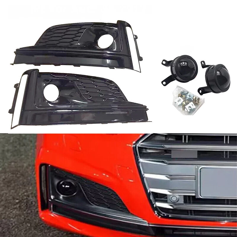 4 шт боковая решетка для противотуманных фар переднего бампера с ACC для Audi S5 2017 2018 2019 годов выпуска - Изображение 1 из 4