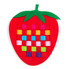  6 Pcs Creative Baby Weave Knitting Toy DIY Plaid Fruit Strawberry Pineapple