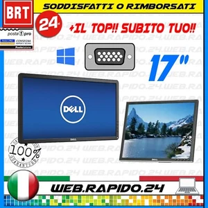 PC MONITOR SCHERMO LCD DA 17" POLLICI (DELL,HP) VGA DVI DISPLAY DESKTOP BUONO 19 - Imagen 1 de 5