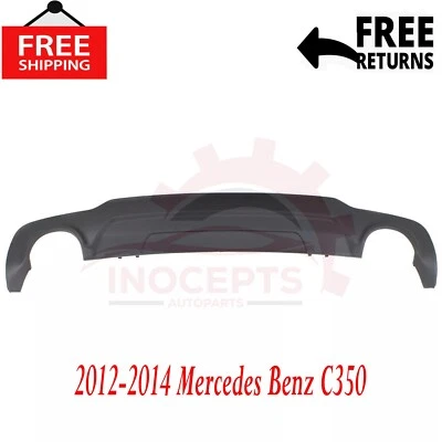 New Rear Valance For 2012-2014 Mercedes Benz C350 Textured 2048853838, MB1115103 - Image 1 of 4