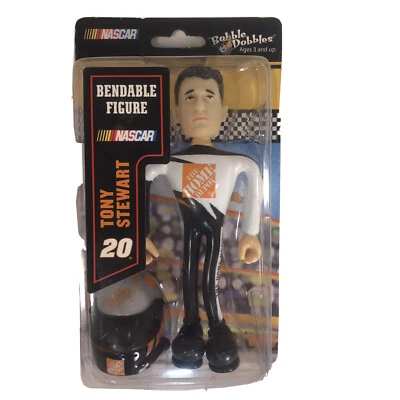 Tony Stewart #20 Home Depot NASCAR Сгибаемая Фигурка Bobble Dobbles Новая нераспакованная - Изображение 1 из 4