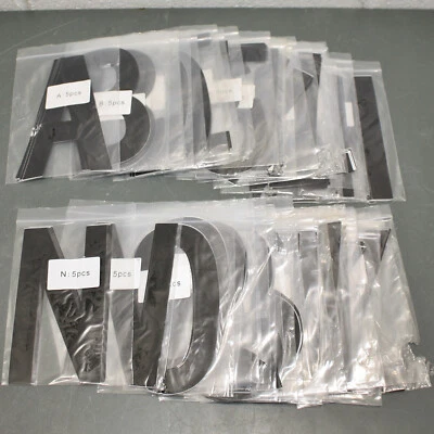 DAÑADO (2) 3M Scotchcal 6" Kit de etiquetas de letras 23Y039, pegatinas de marcado de vinilo Foto 1 de 4