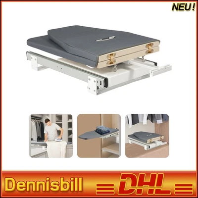 Graues Bügelbrett Zusammenklappbares Bügelbrett Wandbügelbrett Platzsparend Neu - Bild 1 von 4