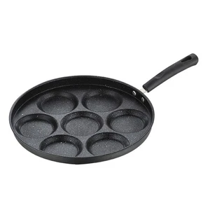 Multipurpose Cast Iron Pan 32x32 with 7 Wells for Pancakes Oven and Grill Use - Picture 1 of 7