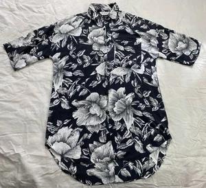 VTG California Connection Camp Hawaiian Shirt Large Floral Resort Split Back *RD - Picture 1 of 12