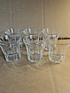 Libbey 15240 Gibraltar Dura Tuff Clear Rocks Glasses 4.5 oz Lot of 6 - Picture 1 of 4