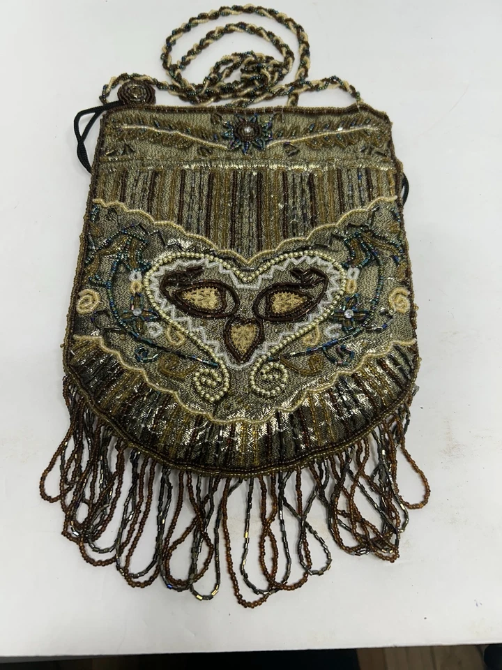 Cartera Victoriana Con Cuentas Renacimiento Retro Cordón Disfraz Gótico Foto 1 de 4