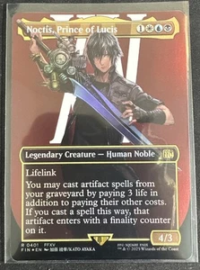 1 x Noctis, Prince of Lucis - Foil - Borderless - Final Fantasy - NM-Mint - MTG - Picture 1 of 1