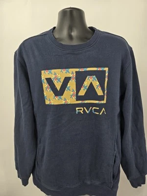 Sudadera RVCA XL Azul Marino Manga Larga Pull Over Artist Network Programa Foto 1 de 4
