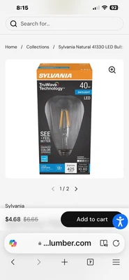 3 Each Sylvania 40 Watt Daylight LED Dimmable - Image 1 of 2