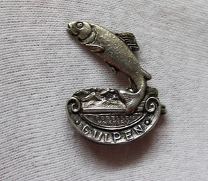 BROCHE Insignia GULPEN Forellen Kwekerij PAISES BAJOS.  Años 50-60   VINTAGE - Imagen 1 de 3
