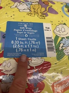 Rugrats Wrapping Paper sheets 8. 33 Sq Ft AG Paper Nickelodeon Tommy Chucky NEW - Picture 1 of 7