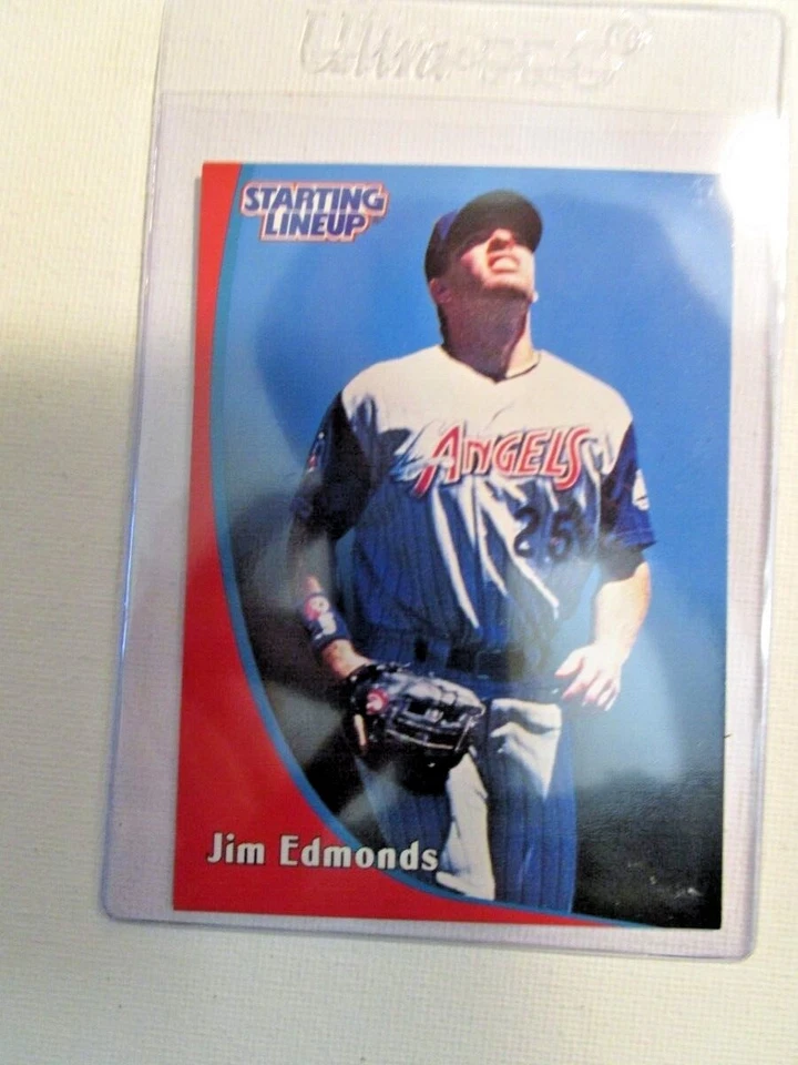 1998 JIM EDMONDS - Starting Lineup Card - CALIFORNIA ANGELS - Image 1 of 1