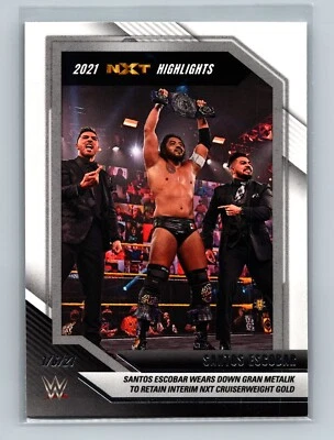 2022 Panini WWE NXT - 2021 NXT Highlights #1 Santos Escobar - Image 1 of 2