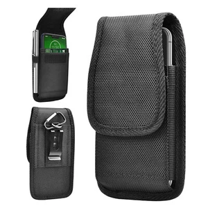 Vertical Belt Clip Holster Pouch Buckle Wallet Card Holder Case for iPhone 16 15 - Picture 1 of 11