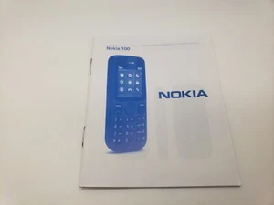 New English Nokia 100 Mobile Phone User Guide Manual 3POSTUK - Zdjęcie 1 z 4