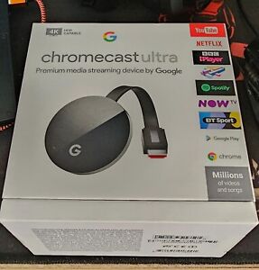 BRAND NEW SEALED Google Chromecast Ultra 4K |  (NC2-6A5-D) 3rd Gen