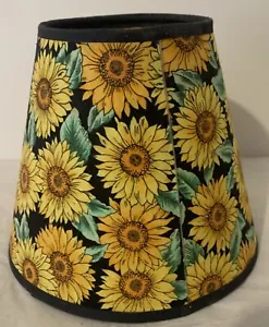Sunflower Lamp Shade 6" High 7" Around Fits Small Bulb - Picture 1 of 3