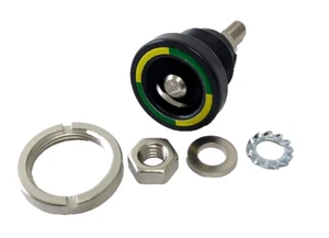 New Staubli 14.0007 POAG-ID/6 Flush Mounted Grounding Panel POM Receptacle S6/25 - Picture 1 of 5