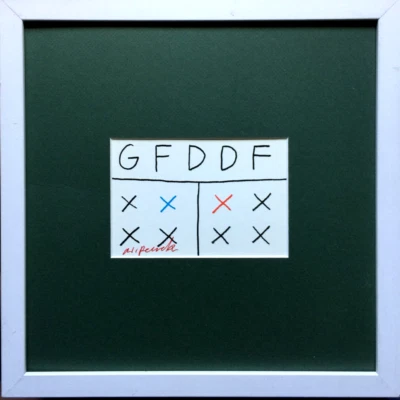 A.R.PENCK Unbekannte Gesellschaft  HAND-SIGNIERT, Multiple, Rahmen, ZERTIFIKAT - Bild 1 von 4