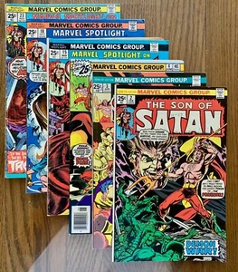 6 Different Marvel & Spotlight On - SON OF SATAN Issue #s 2, 3, 4, 15, 18, 23 - Picture 1 of 13