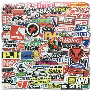 Lot Set of 100 Motorcycle Motocross Decals Stickers Racing ATV UTV Dirtbike Cool - Picture 1 of 11