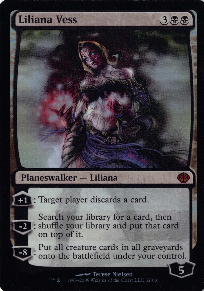 Liliana Vess FOIL MTG Magic the Gathering 2010 gaming card Mint - Image 1 of 1