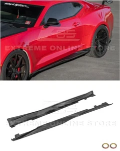 For 16-24 Camaro ZL1 | Factory Style CARBON FIBER Side Skirts Rocker Panels - Picture 1 of 24
